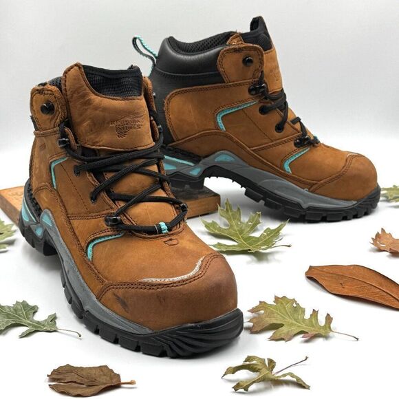 Red Wing Wmns Aluminum Toe Waterproof Work Boots - Picture 12 of 13